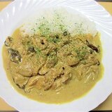 たっぷり❀きのこと鶏もも肉のミルクカレー